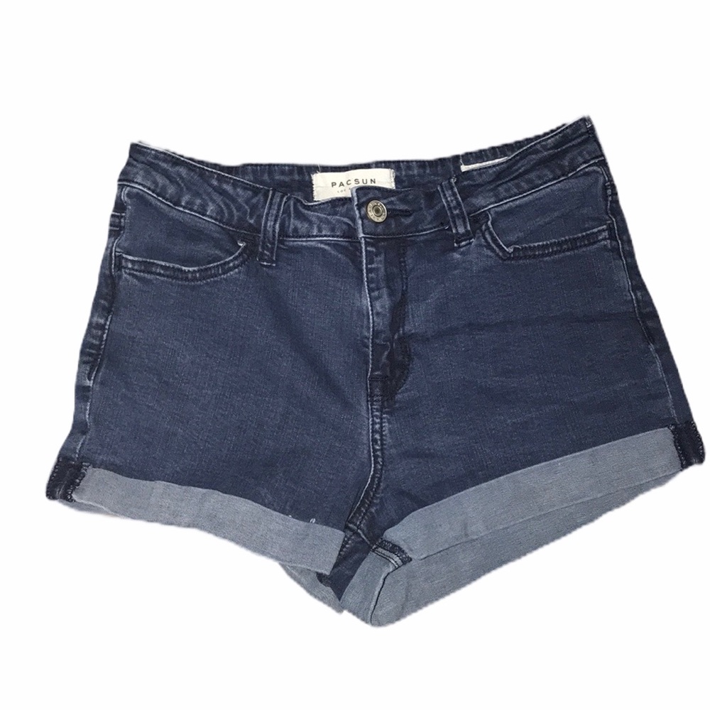 Teen Tween size 25 PacSun High Rise Super Stretch denim Jean Shorts Spring Break
